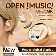 Fall Open - Ear Weireless Earphone, Lightweight Earphone With Charging Case, Noice Cancelling Bluetooth - CompatibleStereo Earbuds For Sports, Gaming, Calling, Busines